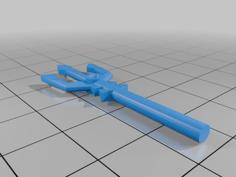 LEGO PART 92290 Weapon Trident 3D Printer Model