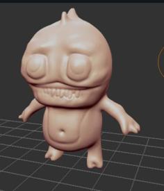 Creepy Cute Monster Figure 3D Printer Model