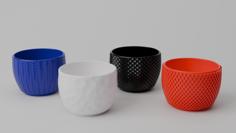 Textured Planters 3D Printer Model