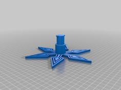 Snowflakes Christmas Tree 3D Printer Model