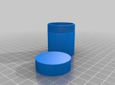 Attar 35mm Box With Threaded Lid 3D Printer Model