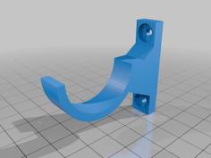 Hockey-Stick Wall Mount 3D Printer Model