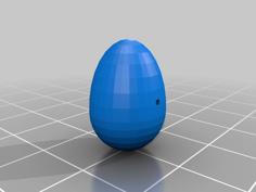 Smaller Egg Bead- Small Hole 3D Printer Model