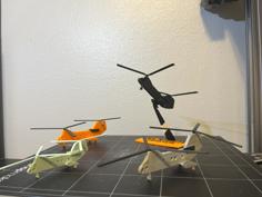 CH-46 Sea Knight Card Kit 3D Printer Model