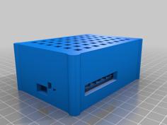 Raspberry Pi 5 PCIe NVMe Case For Pimoroni NVMe Base 3D Printer Model