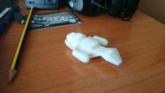 Low-poly Firefly-class Transport Serenity 3D Printer Model