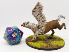 Hippogriff (Hippogryph) For 28mm Tabletop Roleplaying 3D Printer Model