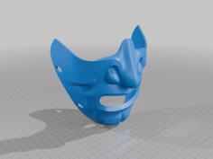 Samurai Mempo Mask With Holes 3D Printer Model