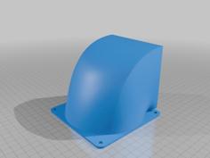 120mm Fan Duct Shroud 90degree 3D Printer Model