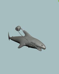 Ghost Riding Shark 3D Printer Model