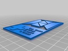 Cross Puzzle – Business Card Format 3D Printer Model