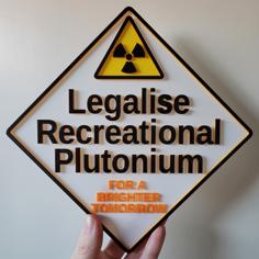 Legalise Recreational Plutonium – Single Extruder Remix 3D Printer Model