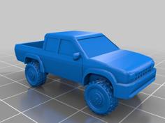 Pick Up Truck/Technical 1/100 Scale 3D Printer Model