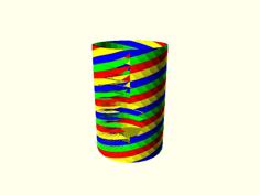 Customizable Multi Color Vase 3D Printer Model