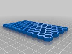 Tens Pad Holder Honeycomb 3D Printer Model