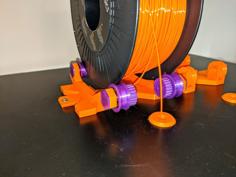 Gliding Adjustable Spool Holder For The Original Prusa I3 MK3 ENCLOSURE -Ikea Lack Table 3D Printer Model