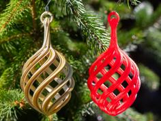 Spiral Christmas Bulb 2024 3D Printer Model