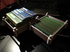 DIMM Storage Thingy (now With Cover) 3D Printer Model