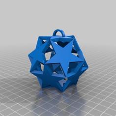 Christmas Ornaments From Pentagrams 3D Printer Model