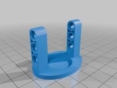 Lego Technic Magnet Adapter 3D Printer Model