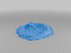 Wrecked Tankette And Crater 3D Printer Model