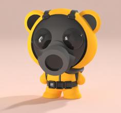 Hazmat Bear 3D Printer Model