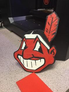 Dual-Extrude Chief Wahoo 3D Printer Model