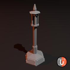 Illuminated Lamps For 28mm Wargaming 3D Printer Model