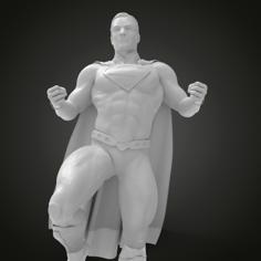 SuperMan On Pose Stand 3D Printer Model