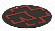 Rammstein Logo Keychain 3D Printer Model