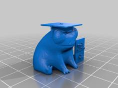 Fred The Frog At Graduation 3D Printer Model