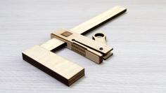 Wooden Bar Clamp Laser Cut