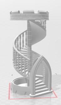 Combined Spirale Dice Tower 3D Printer Model