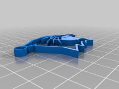 Wildcat Northwestern Keychain 3D Printer Model