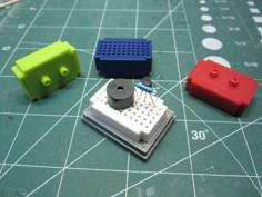 Mini Breadboard Holder 55 Point 3D Printer Model