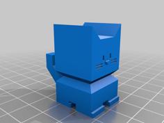 Cali Cat Straight Tail 3D Printer Model