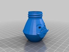 Santa Container For Bottle Cap 3D Printer Model