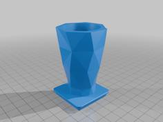 Low Poly Shot Glass 2.0 (1×1 Gridfinity) 3D Printer Model