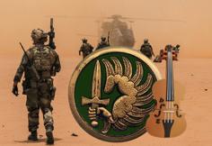 French Foreign Legion Special Forces | Sticker 3D Printer Model