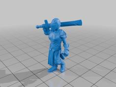 Grimdark Christian Paladin 3D Printer Model