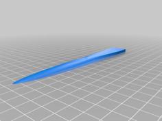 A Simple Letter Opener 3D Printer Model