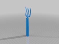 Telescoping Pitchfork 3D Printer Model