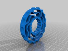 80mm Element Helix Parallax Wheel 3D Printer Model