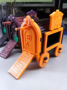 Gipsy Wagon 28 Mm (Darkest Dungeon Tribute) For 3D Printing 3D Printer Model