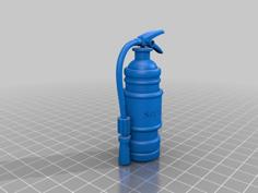 Fire Extinguisher Miniature Toy 3D Printer Model