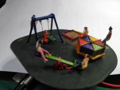 Children Playground Park H0 00 Animated 3D Printer Model