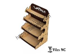 Laser Cut Organizador Estilo Fuego Para Corte Laser Mdf (3mm) (1/8″), Organizador De Madera