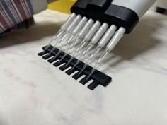 9 And 17 Wells Multichannel Mega Combs For Gel Electrophoresis 3D Printer Model