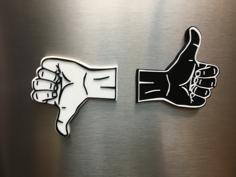 Magnetic Thumbs Up! 3D Printer Model