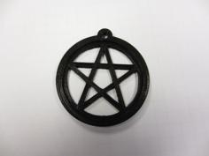 Pentragram Pendant 3D Printer Model